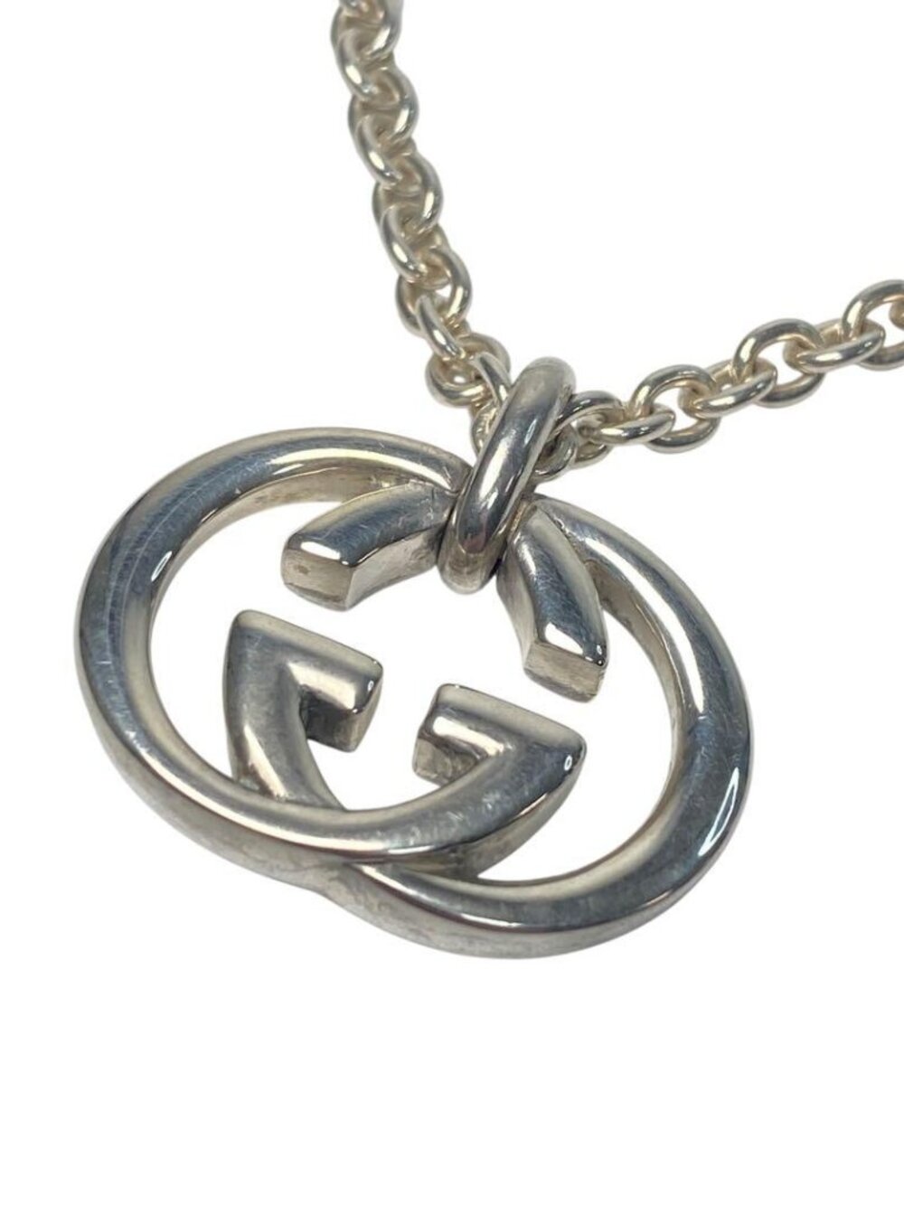Gucci Interlocking G Pendant Necklace 925